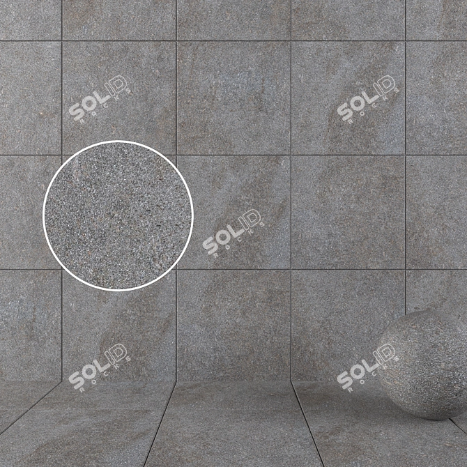 HD Multi-texture Wall Tiles - FOG Collection 3D model image 1