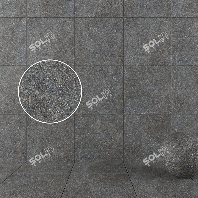 Forest Textured Wall Tiles 3D model image 1