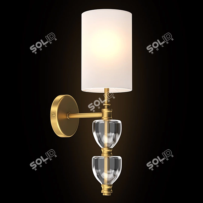 Elegant Giada Sconce 3D model image 1