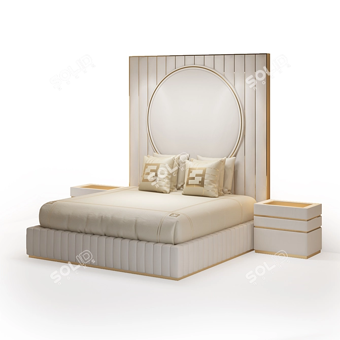 Russian Luxury Bed: Fertini Casa 2019 3D model image 2