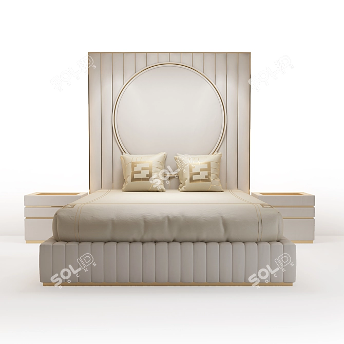 Russian Luxury Bed: Fertini Casa 2019 3D model image 3