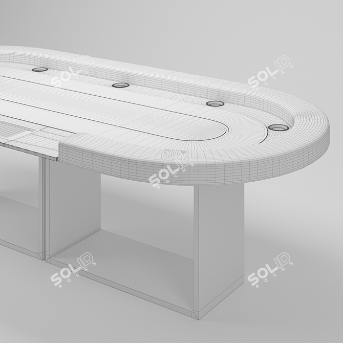 Luxury Ambrosia Poker Table | Elevate Customs 3D model image 2