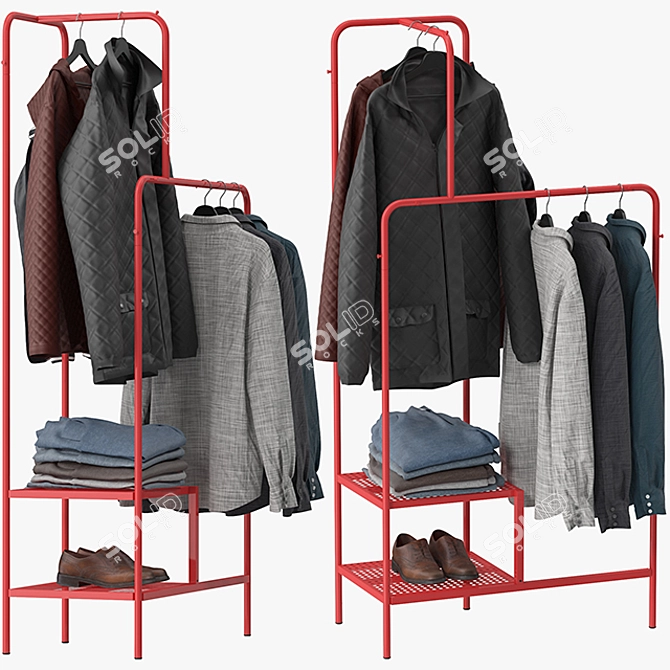 Modern Storage Solution: Ikea NIKKEBY 3D model image 2