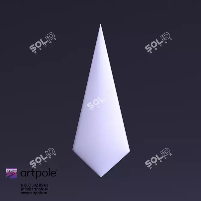 FRANK Gypsum 3D Panel - Elegant and Versatile 3D model image 1