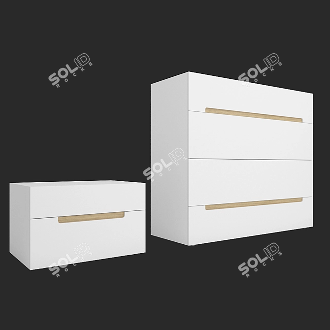 Henri Light & Swiss Chest 3D model image 1