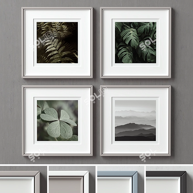 Versatile Frame Set-110: 4 Colors, 3 Sizes 3D model image 2