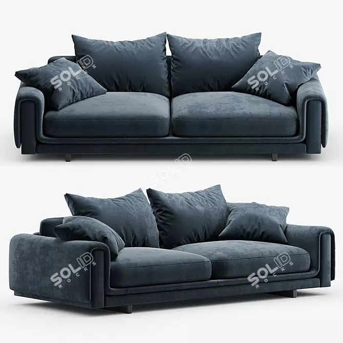  Modern Luxury Sofa - 260 x 65 x 110 cm 3D model image 1