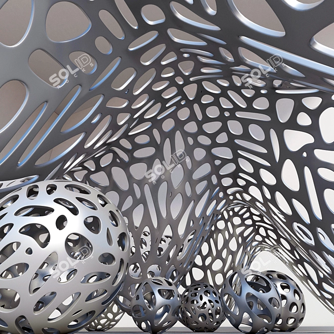 Parametric Hall: Smooth Geometry, 3D Max-Compatible 3D model image 2