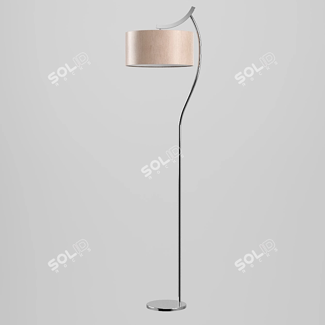 Elegant Neutral Hilton Pendant 3D model image 1