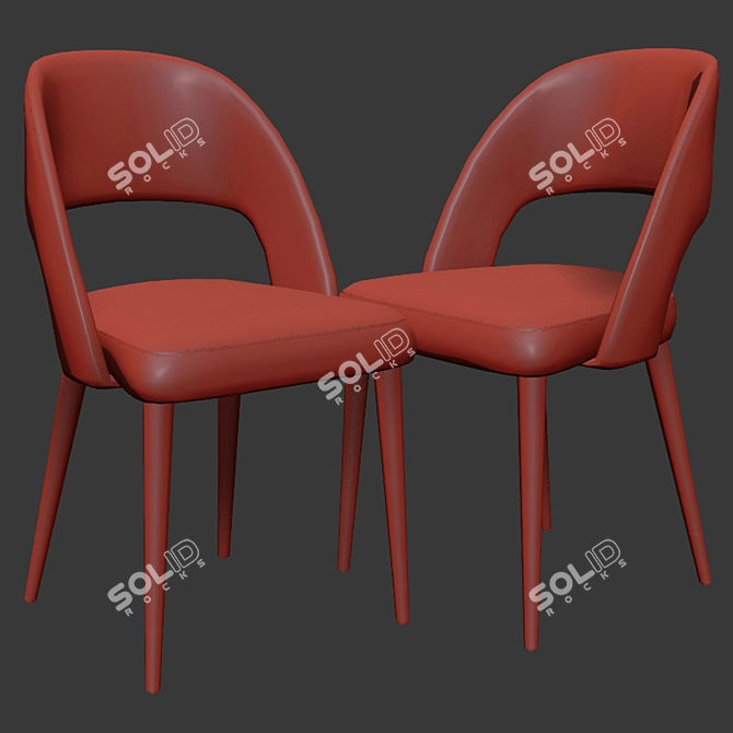 Contemporary Cline Dining Set 3D model image 3