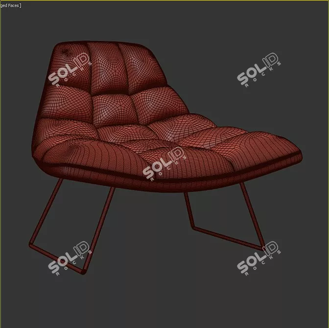 Comfort Haven Lounge Chair 3D model image 3