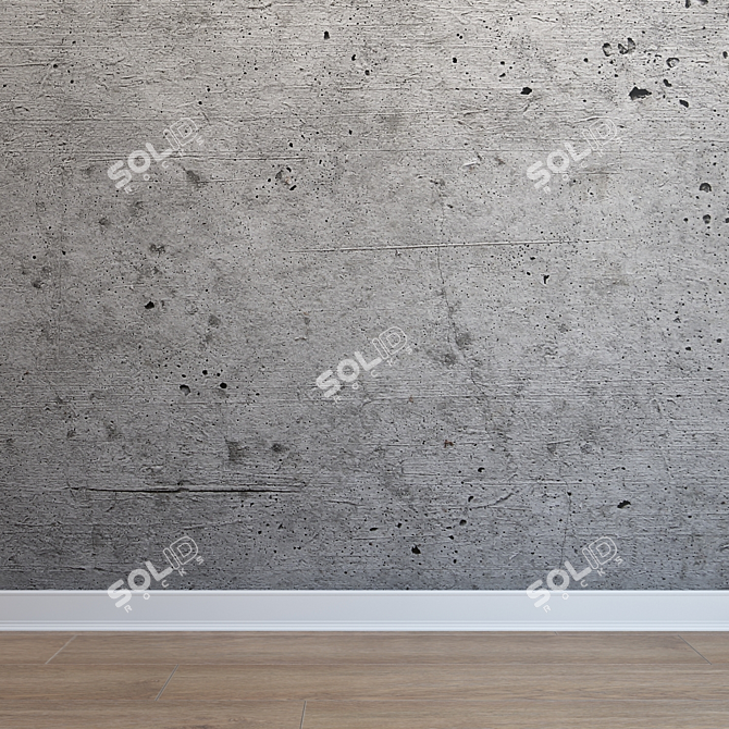 Seamless Concrete Texture 3D model image 1