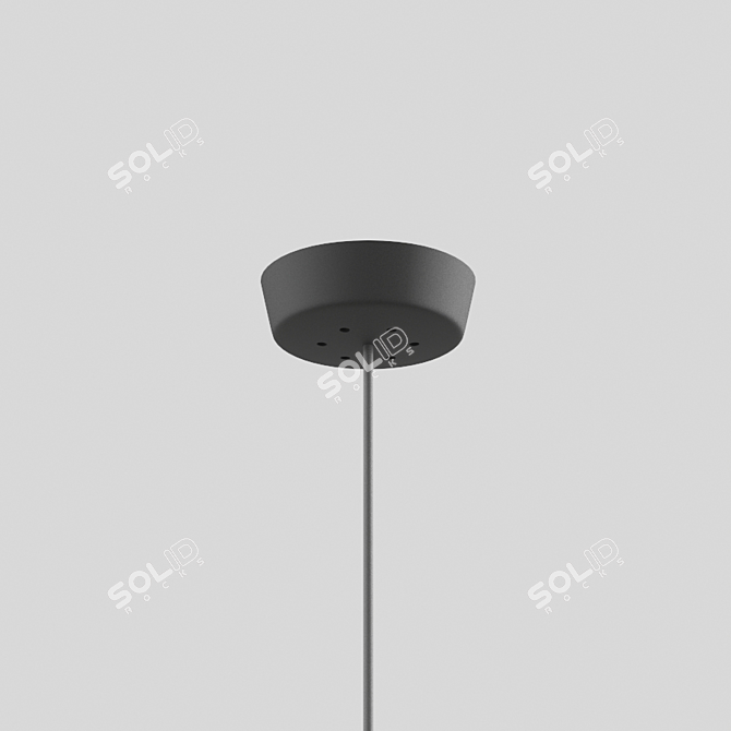 Opal Glow Pendant Light 3D model image 2