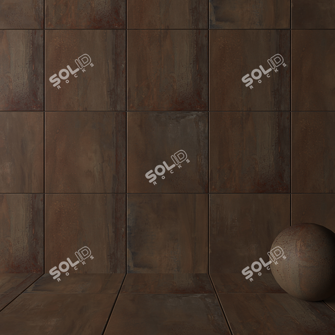 RUST Multi-Texture Wall Tiles 3D model image 2