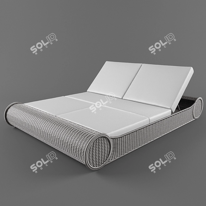 Outdoor Tatame Daybed 3D model image 1