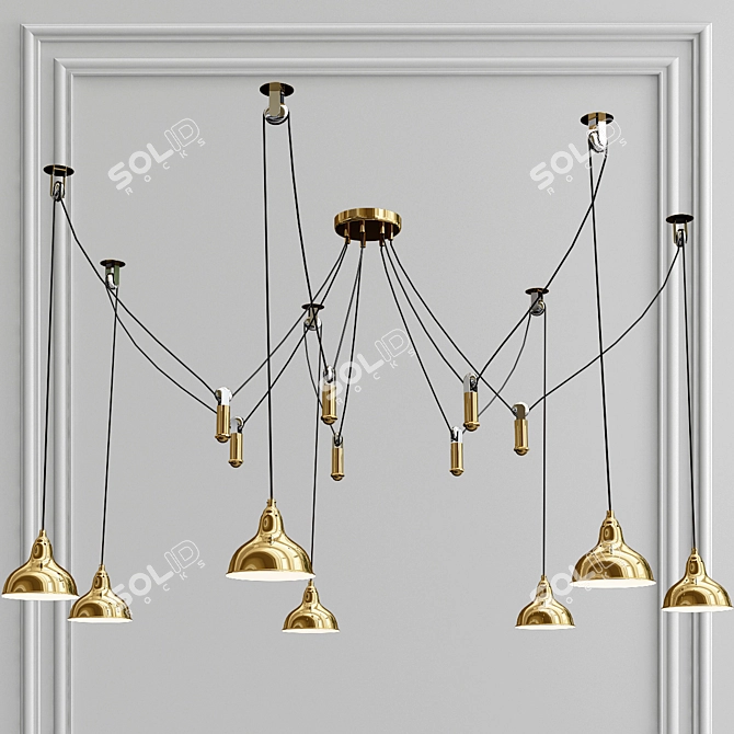 Lightstar Acrobata Pendant Light 3D model image 1