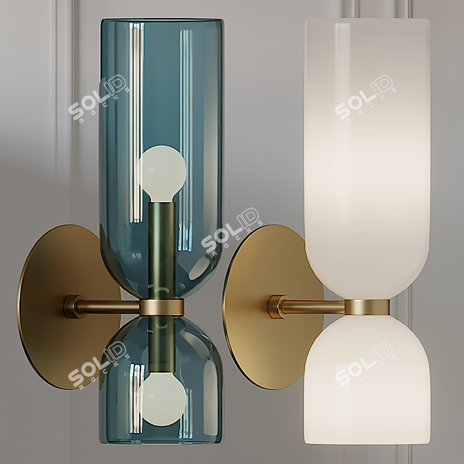 Elegant Edie Sconce Light 3D model image 1