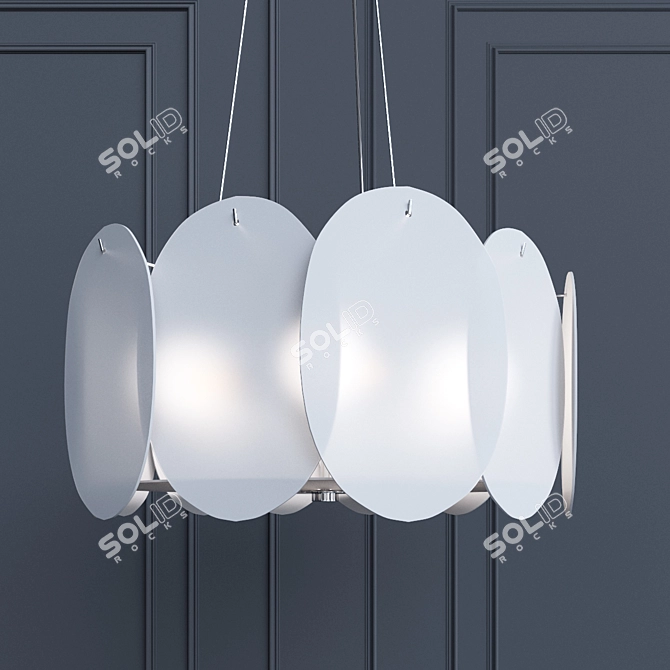 Modern Quattro Pendant Light 3D model image 1