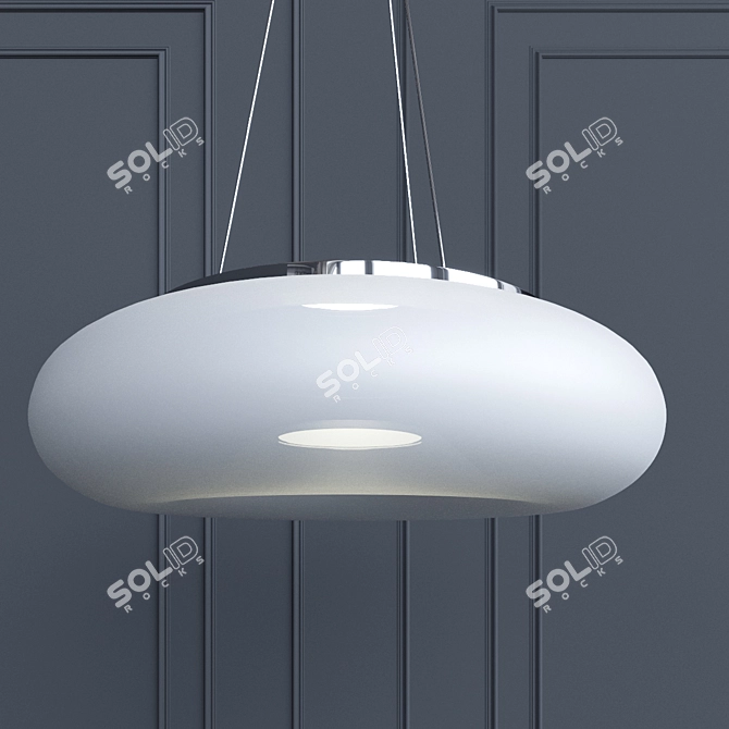 Modern Bianco Pendant Light 3D model image 1