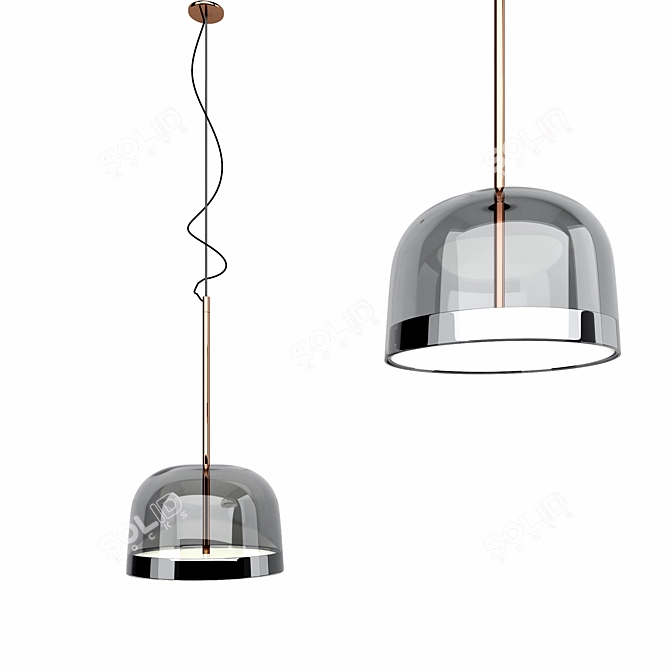 Elegant LED Pendant Light 3D model image 1