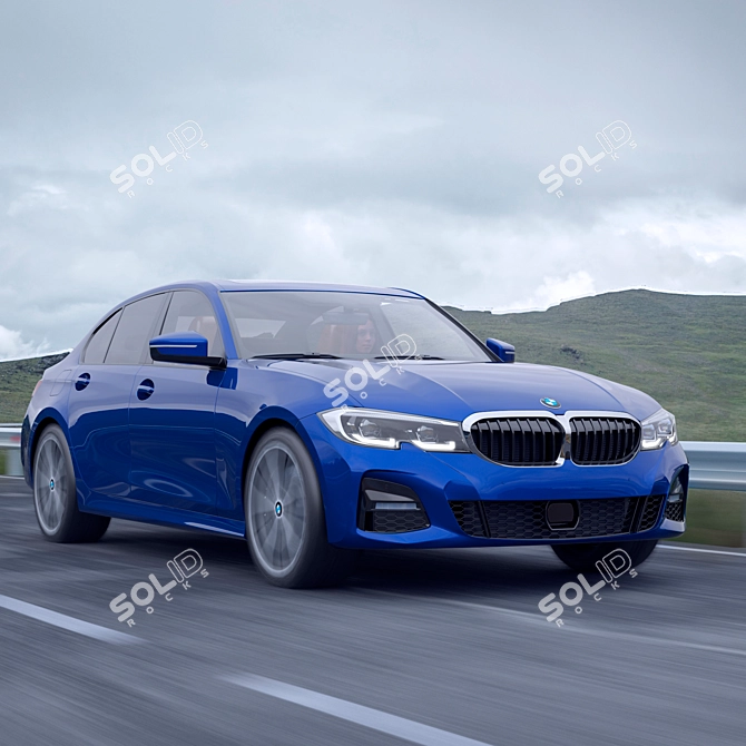 High-Detail BMW 3er VII (G2x) Model 3D model image 3