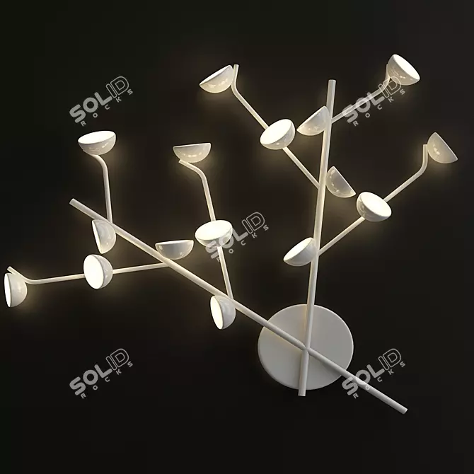 Mantra ADN 6263 - Elegant White Wall Sconce 3D model image 1