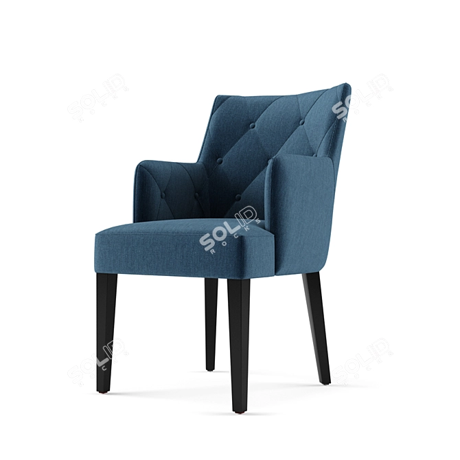 Elegant Lounge Chair 3D model image 2