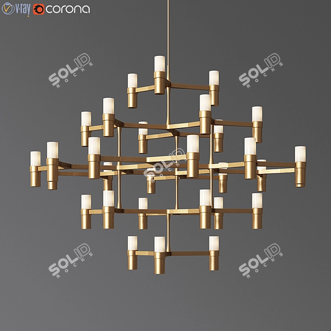 Elegant Ceiling Light Collection for Sophisticated Spaces 3D model image 3