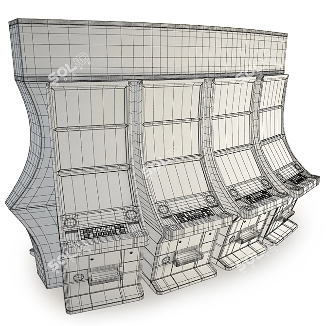 Apex PPSL Slot Machine: Immersive Gaming Experience 3D model image 3