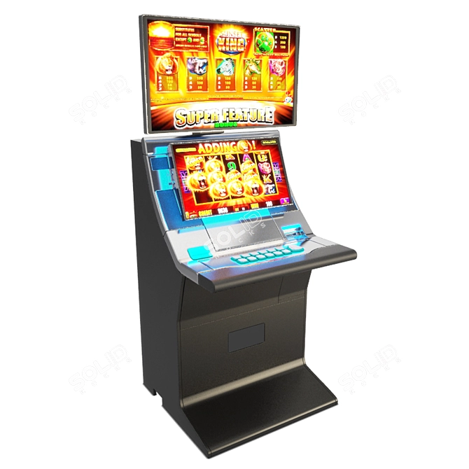 Helix Super Screen Slot Machine 3D model image 1