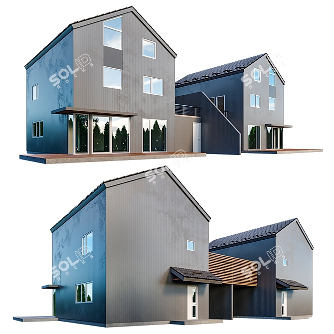 Title: Ultimate Modern Villa 3D model image 1