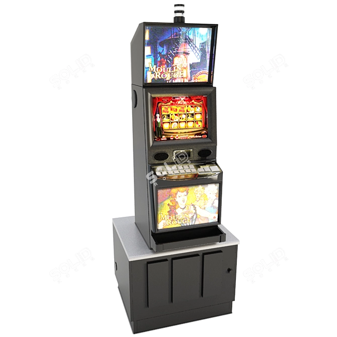 3D Casino Slot Machine: Immersive Gaming Excitement 3D model image 1