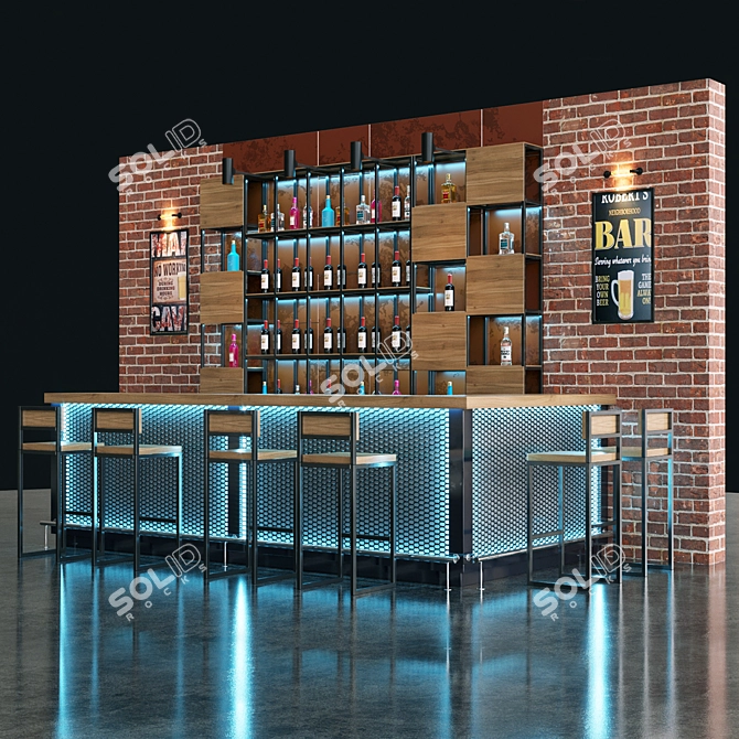 Urban Loft Bar 3D model image 1