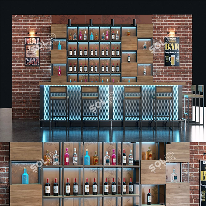 Urban Loft Bar 3D model image 2