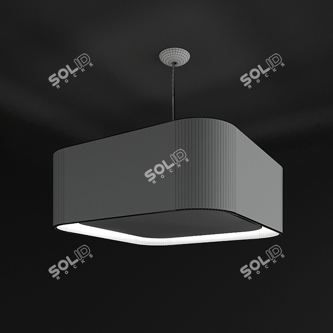 Penta Square: Modern Square Lamp 3D model image 3