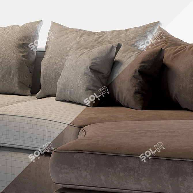 Modern Italian Loman Sofa 3D model image 3