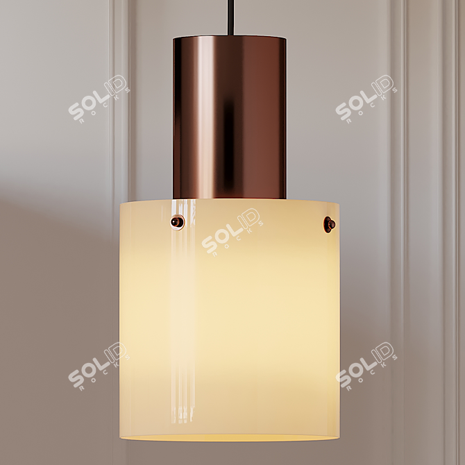 Elegant Opal Pendant Light: Original BTC WALTER 3D model image 2