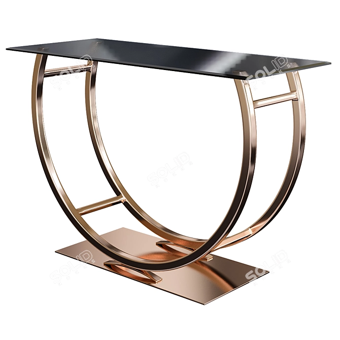 Elegant Kegan Console Table 3D model image 1