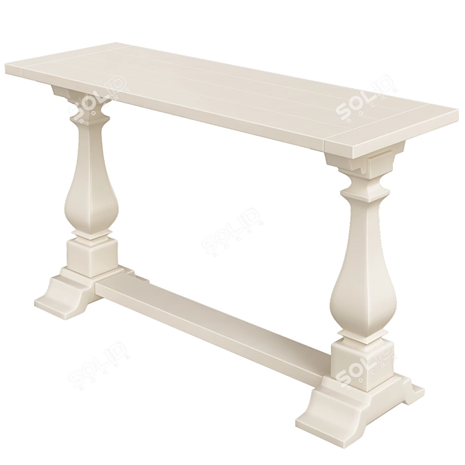 Elegant Adrienne Console Table 3D model image 1