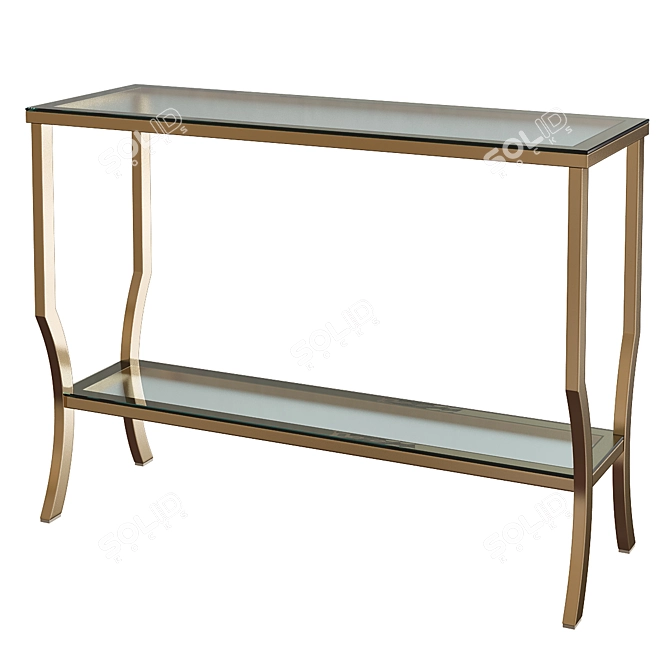 Elegant Anndale Console Table 3D model image 1