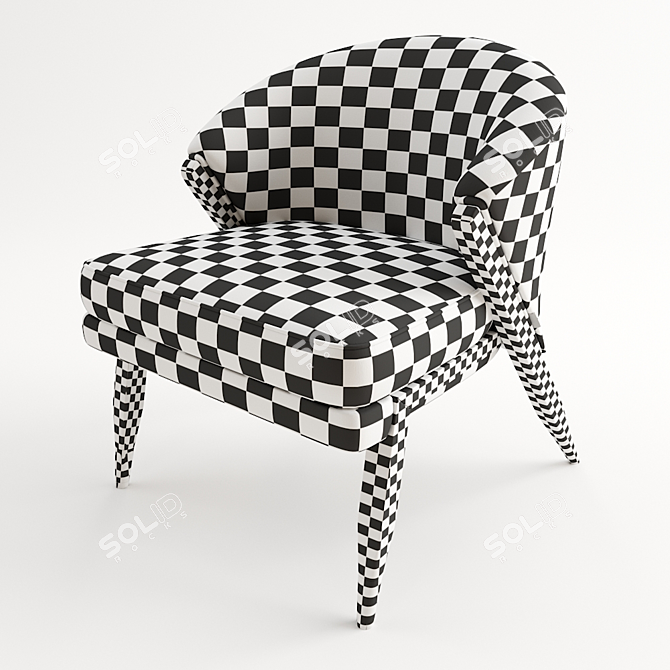 Elegant Frato Carmel Chair 3D model image 3