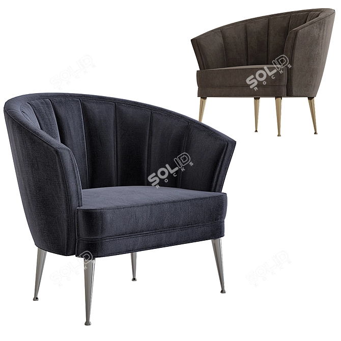 Luxury Upholstery by BRABBU 3D model image 1