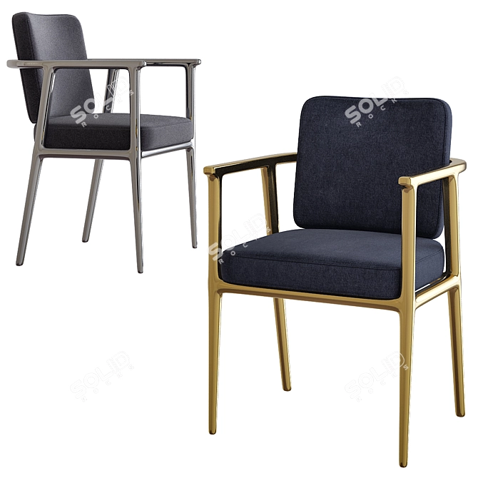 Elegant Moooi Zio Chair 3D model image 1