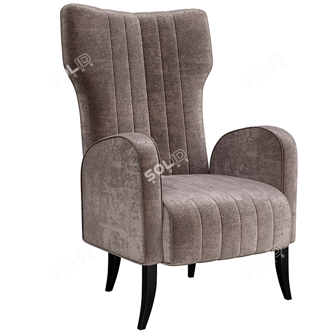 Modern Luxe Davis Armchair 3D model image 1