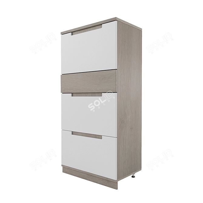 Modern Swiss Chest of Drawers 3D model image 2