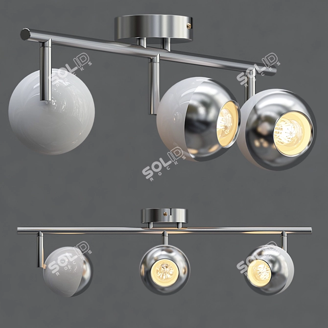 LED Modern Ceiling Light 3D model image 1