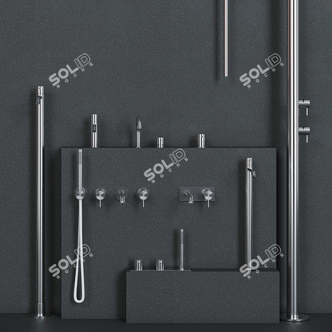 Z316 Mono Collection: Modern Bathroom Fixtures 3D model image 2
