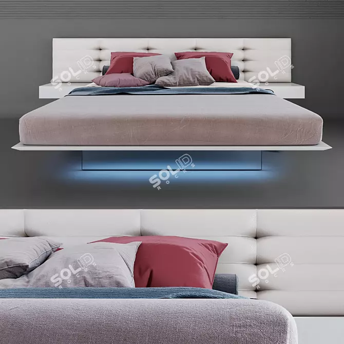 Wing System Up: Sleek Elegance with LED Lighting 3D model image 1