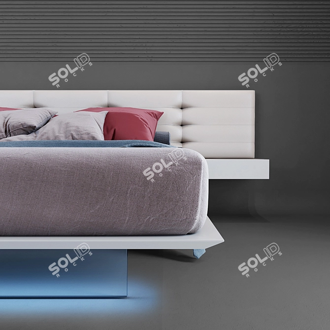 Wing System Up: Sleek Elegance with LED Lighting 3D model image 2