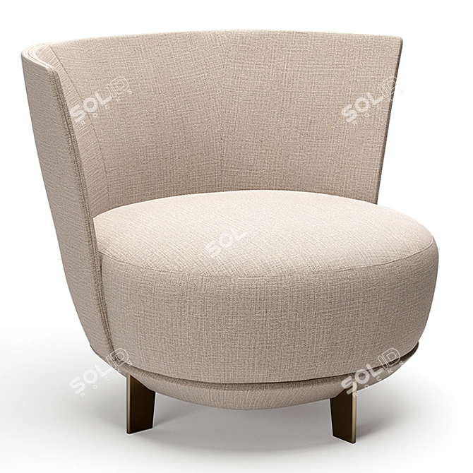 Alberta Armchair: Jammin' Comfort 3D model image 1
